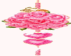 pink rose dangler