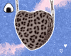quilt bag heart leopard
