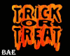 ². Trick or Treat Sign