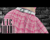 Pink Plaid Skirt +Belt M
