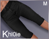 K black cargo shorts M