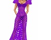 net purple long dress