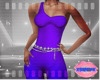 {S} Bling Catsuit Purple