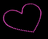 Pink Heart Floor Light