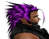 black an purple hair