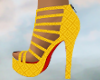 Yellow Strappy Heel