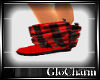 Glo* Red Plaid Fur Boots
