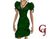 Emerald Ruffly Dress