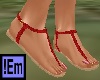 !Em Summer Sandals Red