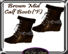 Brown Mid Calf Boots(F)
