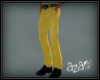 aza~ yellow pants black