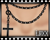 [xx] PVC Cross Necklace