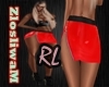 mWe RL Skirt Latex Red