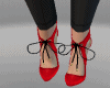 Decollette red laces