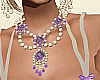 Purple Diamonds Necklace
