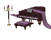 Purple/Gold Piano