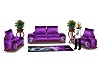 DL}Purple sofa/chair set