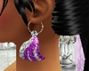 Gisele Purple Earrings