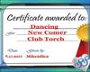 dancing award