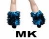 !blue fur shoes MK