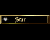 Custom Star gold tag