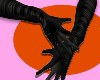 The black gloves