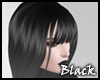 BLACK Long Hair W/Bangs