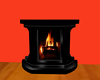 black animated fireplace