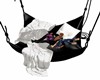Blk/Wht Cuddle Swing Bed