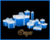 Blue and White Gift Box