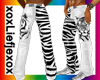 [L] White Tiger Pants M