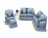 Light Blue Sofa Set