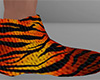 Orange Tiger Stripe Slippers 2 (M)