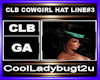 CLB COWGIRL HAT LINE#3