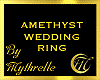 AMETHYST WEDDING RING