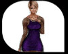 Soo~Purple mesh dress