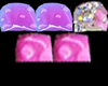 $ Pink&Purple Toes e