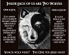 Two Wolves Poem