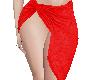 A~ Red Split Skirt