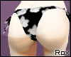 [Rox] Blk flower bottoms