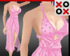 Pink Sheer Polka Dress