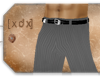 [XDX] Grey Striped Pants
