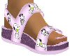 *F Pink Snoopy Sandals K
