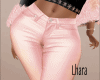 LH leather pink pants