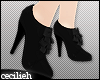 ! black bridal shoes