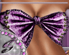 S| purple bowknot top