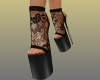 (7K)Black Lace Pumps