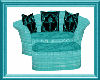 Patio Love Seat Teal