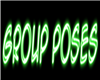 Group Poses Neon Sign