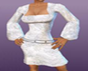 White Belted Dress